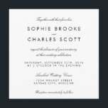 boda de plantilla de Moda simple cuadrada de 5,25"<br><div class="desc">Plantilla de invitación de boda cuadrada. Cambie el texto por el suyo propio y haga clic en "Personalizar" para cambiar las fuentes,  el color del texto,  el color de fondo y añadir sus propios diseños o fotos.</div>
