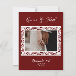 Boda de plantillas de fotos planas Gracias Marrón 