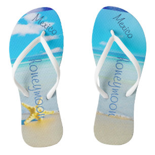 Boda de playa Chanclas Nombre de la novia Oc