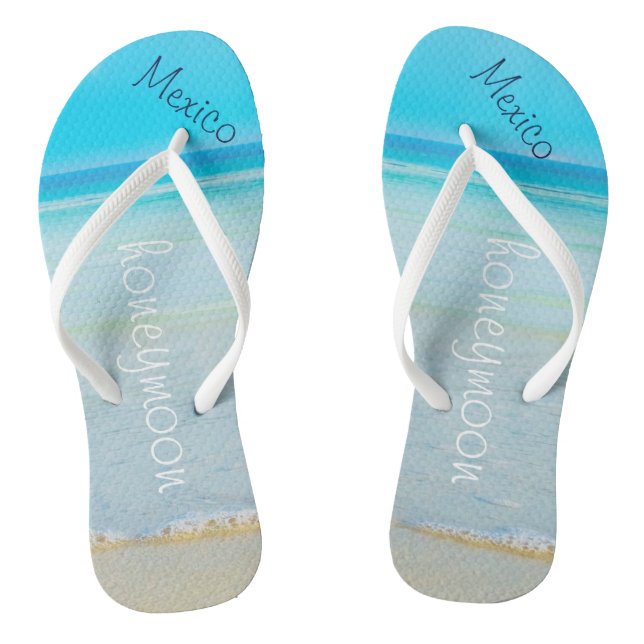 Boda de playa | Chanclas | Nombre de la novia | Oc (Plantilla)