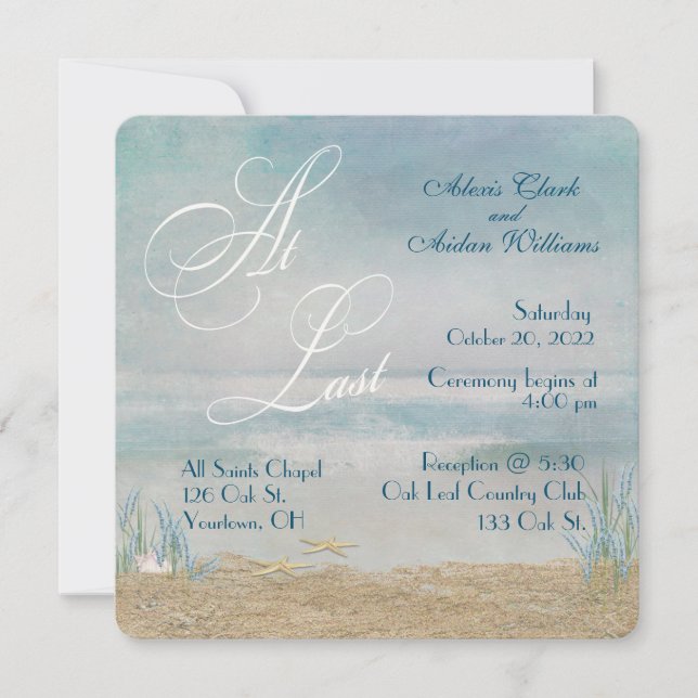 boda de playa con pez estrella (Anverso)