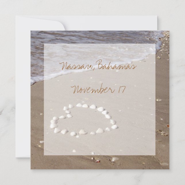 Boda de playa de destino (Anverso)
