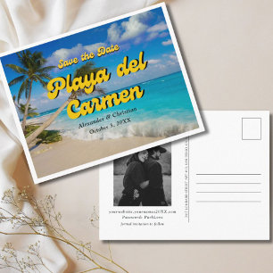 Boda de Playa del Carmen Guardar la postal de fech