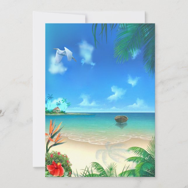 Boda de playa exótica (Anverso)