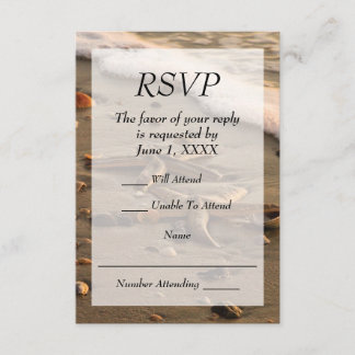 Boda de playa o evento RSVP