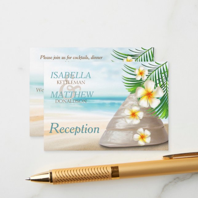 Boda de playa para el Sr. y la Sra. | Recepción (Anverso/Reverso In Situ)