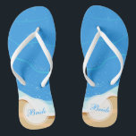 Boda de playa personalizada para novias | Chanclas<br><div class="desc">Boda de playa personalizada para novias | Flip Flops Para una mayor personalización, haga clic en el botón "Personalizar" y utilice nuestra herramienta de diseño para modificar esta plantilla. Si las opciones están disponibles, puede cambiar el texto y la imagen simplemente haciendo clic en "Editar/Eliminar texto o imagen aquí" y...</div>