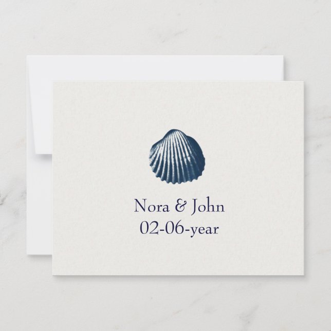 boda de playa RSVP (Anverso)