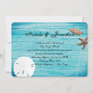 Boda de Playa Rustic Marine Blue Destination