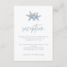 Boda de playa Starfish Dusty Blue Recepción