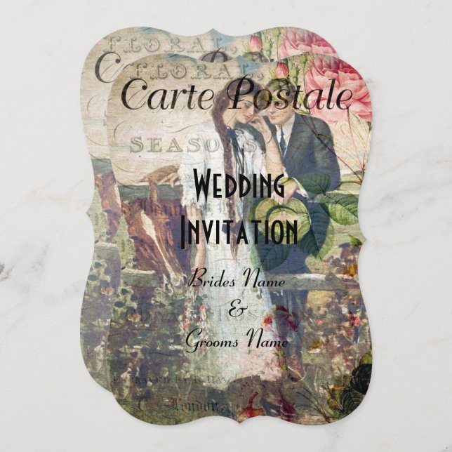 boda de postales de bonito (Anverso / Reverso)