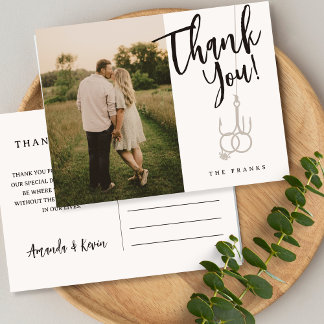 Boda de postales de imágenes de gancho de pesca Gr