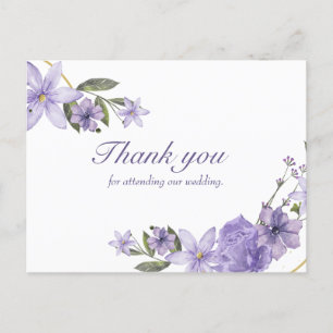 Boda de postales florales gracias