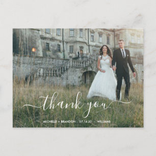Boda de postales gracias + foto de la escritura