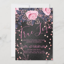 Boda de presupuesto Aspecto metálico Rosegold Flor