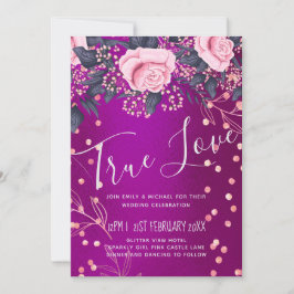 Boda de presupuesto Aspecto metálico Rosegold Flor