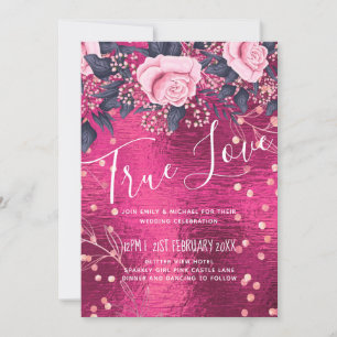 Boda de presupuesto Aspecto metálico Rosegold Flor
