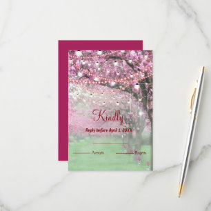 Boda de primavera con flores de cerezo RSVP