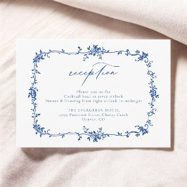 Boda de recepción azul de la Marina Floral de Vict