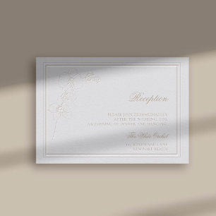 Boda de recepción de marfil de marco orquídea Grab