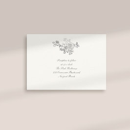 Boda de recepción formal Faux Grabado en relieve P