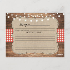 Boda de recetas Tarjetas de fiesta de novias Compr