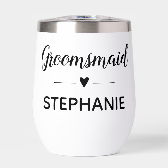 Boda de regalo de cúte Groomsmaid (Frente)