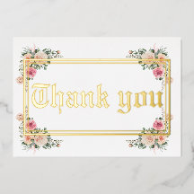 Boda de Relieve metalizado oro moderno tarjeta de 