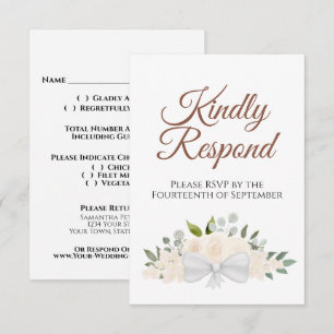 Boda de respuesta amable de Champagne Peach Floral