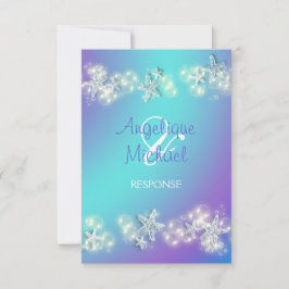 Boda de respuesta rsvp de estrella de playa