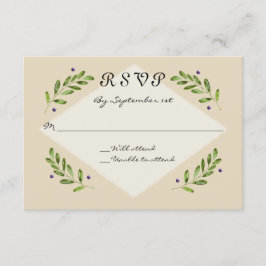 Boda de respuesta RSVP simple y moderna