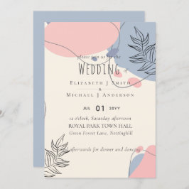 Boda de resumen moderno japonés escandinavo