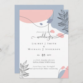 Boda de resumen moderno japonés escandinavo