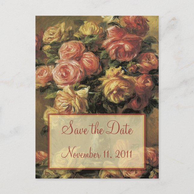 Boda de Rosas de Renovación Guardar la postal de f (Anverso)