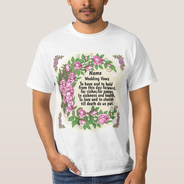 Boda de Rosas encantadores vota camiseta (Anverso)