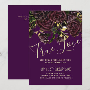Boda de Rosas LeahG BUDGET Dark PLUM