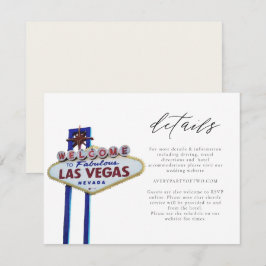 BODA de Rótulo LAS VEGAS o tarjeta de detalles del
