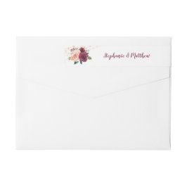 Boda de Rubor Burgundy Floral String Lights