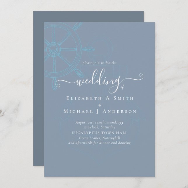 Boda de Ruedas de Buques Náuticos (Anverso / Reverso)