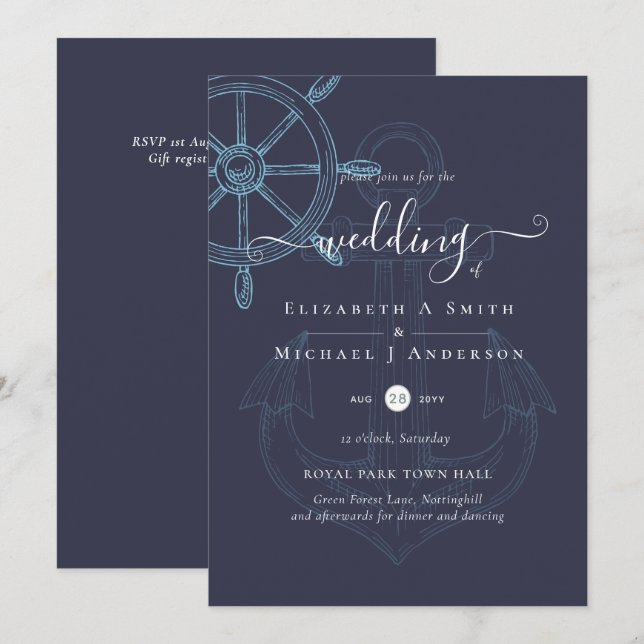 Boda de Ruedas de Buques Náuticos (Anverso / Reverso)