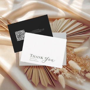 Boda de sabios negros Gracias Tarjeta Para Siempre
