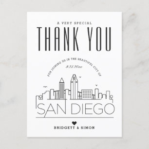 Boda de San Diego   ¡Gracias por venir! Postal