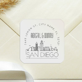 Boda de San Diego | Sello para sobres predirigido