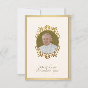 Boda de San Juan Pablo II a favor de las tarjetas