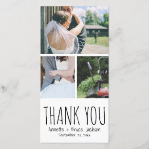 Boda de script de tipografía de agradecimiento por