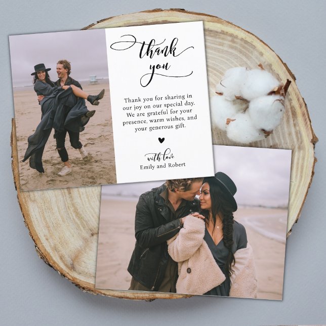Boda de script elegante de presupuesto - Tarjeta d (Subido por el creador)