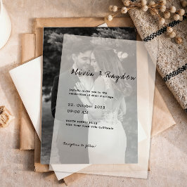 Boda de script Minimalista simple