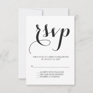 Boda de script simple RSVP