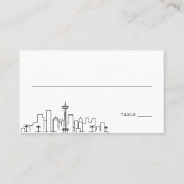 Boda de Seattle | Colocar las tarjetas delante y a