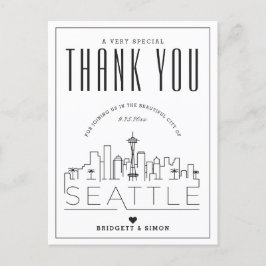 Boda de Seattle | Gracias por venir! Postal